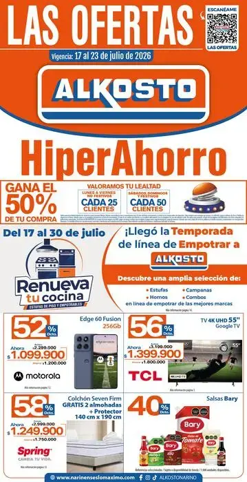 Ofertas Alkosto del 17 al 23 de Julio  de 2026